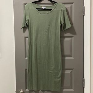 LulaRoe Julia Dress army green